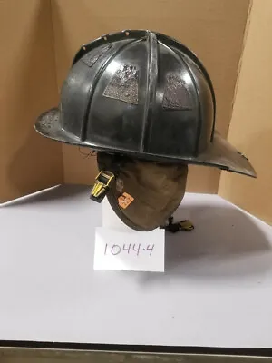 Cairns Fire Helmet MODEL #1044 Black Fire Fighter Equipment Has Visable Damage • $129.99