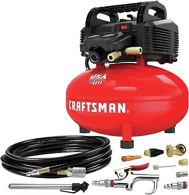 Air Compressor 6 GallonOil-Free With 13 Piece Accessory Kit (CMEC6150K) • $160.55