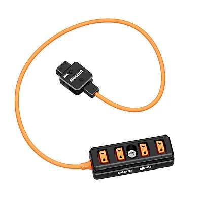 ZGCINE MD-P4 D-Tap Splitter Cable 180° Rotatable D-Tap Male  To 4 D-Tap C5V5 • £14.58