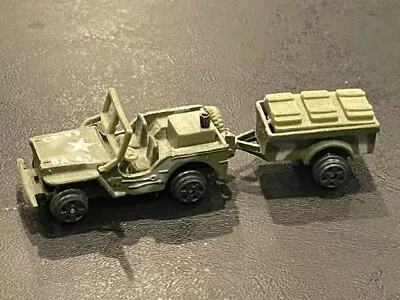 Zylmex T432 Military Jeep And Trailer Green Lot B • $3.50