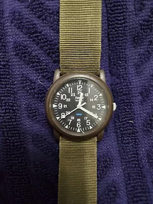 Vintage Timex Field Camper Macgyver Military 24HR Watch K8 • $50