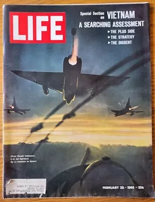 Life Magazine-February 25 1966-Vietnam-War Worth Winning-Missing H-Bomb-Saigon • $4.99