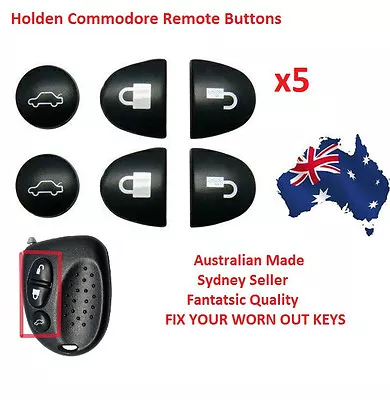 $8.99 • Buy 5X Sets Key Remote Buttons Holden Commodore Key Buttons VS VT VX VY VZ WH WK WL