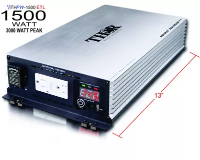 $125.99 • Buy 1500w 3000w Power Inverter Pure Sine Wave 12v To 110v 120v RV Converter Camping