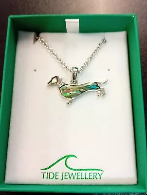 Beautiful Tide Jewellery Dachshund Necklace. In Box • $18.61