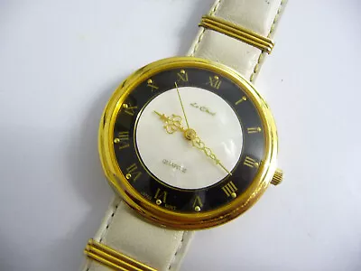 Ladies Le Chat Dress Wrist Watch; Gold Metal Case; Ornate Analogue Dial • £8