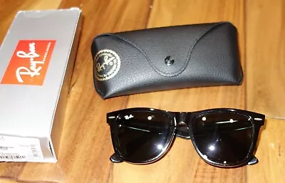 Ray Ban Wayfarer RB2140 Black Frame/Grey Lens 54-18 Italy...NEW • $98.99