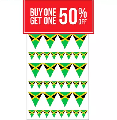 Jamaican Independence Day 10 Metre Team Jamaica Caribbean Triangle Flag Bunting • £5.95