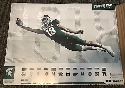 2018 Michigan State Spartans Football Poster MSU Mark Dantonio Brian Lewerke LJ • $4.99