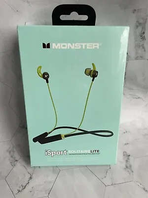 Wireless Earbuds Monster ISport Solitaire Lite Headphones New Sealed • $19.99