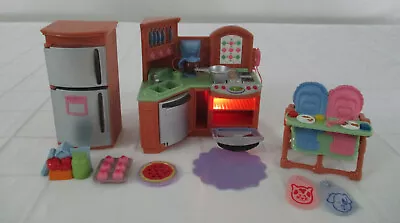 Fisher Price Loving Family Doll House Kitchen 2005 Complete Set Vgc • $55