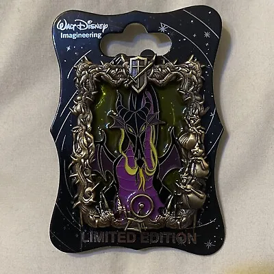 Disney Wdi Stained Glass Dragons Sleeping Beauty Maleficent Pin On Card Le 300 • $115