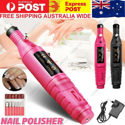 $19.95 • Buy Electric Nail Drill Bits File Tool Machine Acrylic Art Manicure Pen Shaper DF
