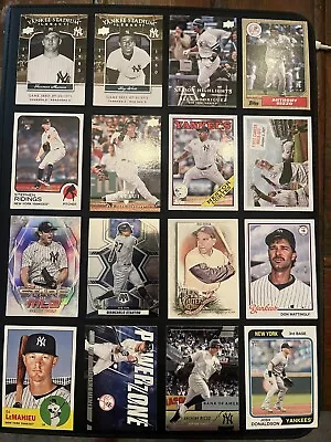 New York Yankees Baseball Cards Lot (16 Cards) • $17.13