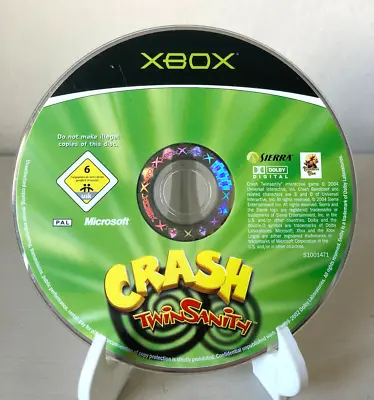 CRASH BANDICOOT TWINSANITY  For Original XBOX - PAL  Version Disc Only • £6