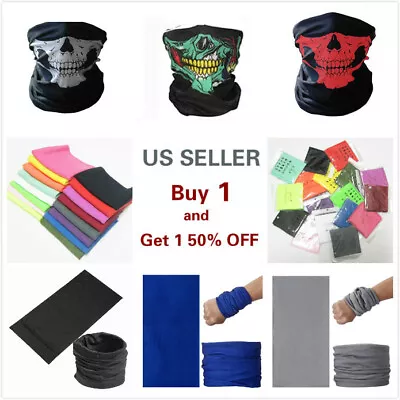 SKULL Face Mask Balaclava Biker Motorcycle Helmet Neck Warm Winter Weather Sport • $4.99