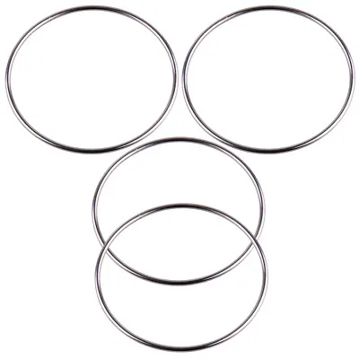 £6.01 • Buy 4Pcs Magic Chinese Linking Rings Set Lock Kids Party School Show Stage Trick Fun