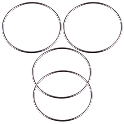 £6.01 • Buy 4Pcs Magic Chinese Linking Rings Set Lock Kids Party School Show Stage Trick Fun