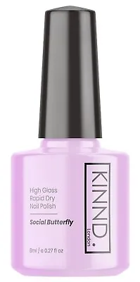 Instant Dry Nail Polish - KINND® Quick Dry Nail Varnish Gloss Shine  8ml Vegan • £3.99