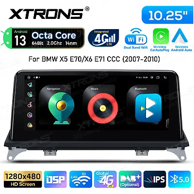 10.25  Android 13 Car 32GB GPS Stereo Multimedia IPS For BMW X5 E70 X6 E71 CCC • $329.99