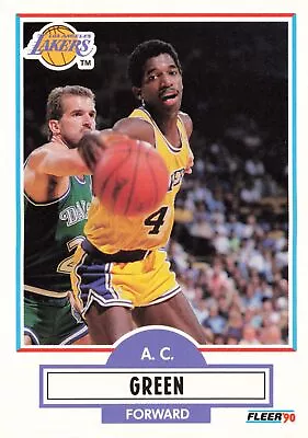 A.C. Green 1990 Fleer #92 Los Angeles Lakers • $1.69