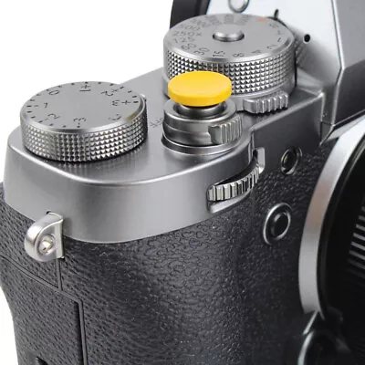 Yellow Soft Shutter Release Button 2PC For Fujifilm X-PRO1 X100F X100T X100S X30 • $10.17