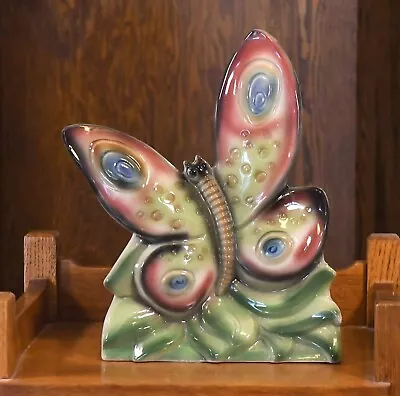 Vintage Mcm Retro  Ceramic Butterfly Tv Lamp Light Working Condition • $89.99