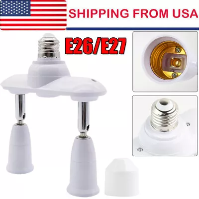 E26 E27 To E26 E27 Light Socket Extender Splitter Converter Lamp Holder Adapter • $11.01