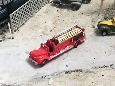 N Scale Fire Engine Truck 1940's Quad Open Cab  3D Printed Pumper. • $9.99