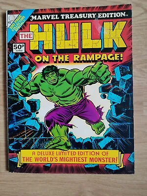 Marvel Treasury Edition GIANT Hulk On The Rampage Vol. 1 #5 (1975) FREE P&P • £10