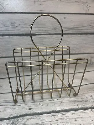 Vintage MCM Gold Tone Napkin Holder • $15.29