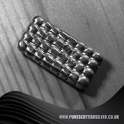 1 Oz Silver Bar With Bobbles Intricate Design Silver Bullion Perfect For Asset • £36