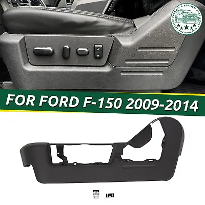 For 2009-2014 Ford F150 Driver Left Seat Cover Bezel Trim Panel Black Plastic • $24.97