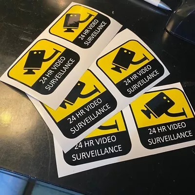 CCTV Warning Sticker Video Surveillance Security Camera Sign (6 Pack) • $4.70