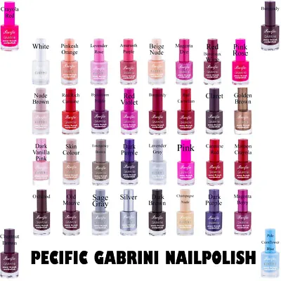 Experience Brilliant Color With Gabrini Pacific Maxi Brush Nail Polish - 12 Ml • £3.99
