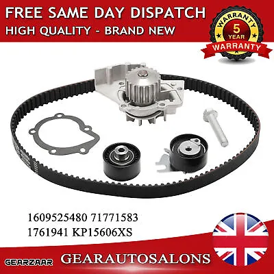 Brand New Timing Belt & Water Pump Kit KP15606XS 1609525480 71771583 1761941 • £40.99