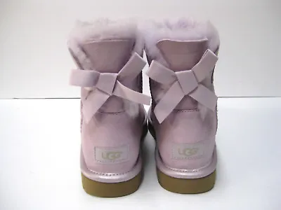 Ugg Mini Bailey Bow Ii Metallic Women Boots Lavender Us 7 /uk 5 /eu 38 /jp 24 • $139.99