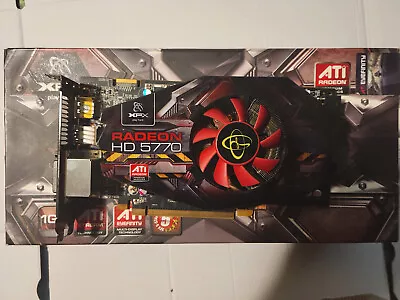 GPU XFX ATI Radeon HD 5770 (HD-577X-ZNFC) 1GB GDDR5 SDRAM PCI Express 2.1 • $35