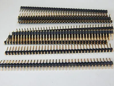1X36 PIN 2.54mm RIGHT ANGLE SIP GOLD CONNECTOR HEADER -LOT OF 10 USA SELLER FAST • $4.95