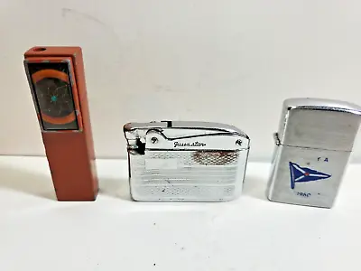 BUY ONE GET TWO FREE Vintage Working  Lighters LOT OF 3      3471/35 • $14.77