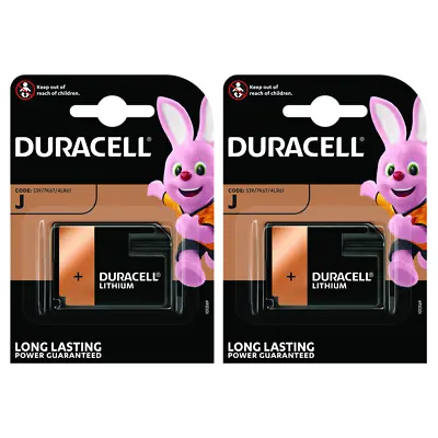 £8.59 • Buy 4LR6 J Batteries Duracell J 4LR61 7K67 6V Medical X 2 Pack Long Expiry Alkaline