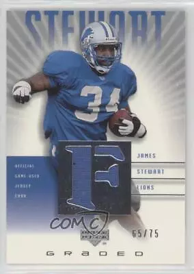 2002 Upper Deck Graded Game Jersey /75 James Stewart #G5-JS • $11.75