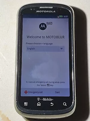 Motorola Cliq 2 II MB611 Gray And Black T-Mobile Blur Smartphone • $21.99