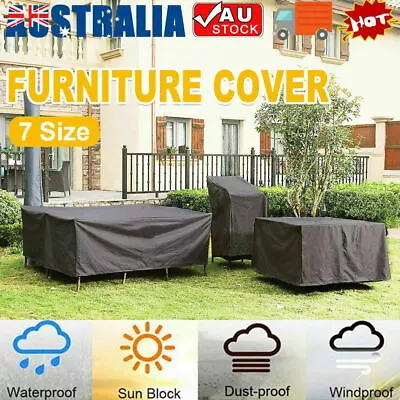 Waterproof Furniture Cover Garden Patio Rain UV Table Chair Protector Outdoor AU • $26.31