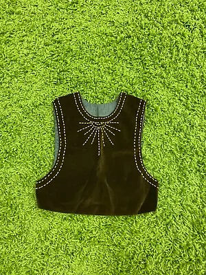 Authentic Vintage 60s Velvet Beaded Vest! • $43