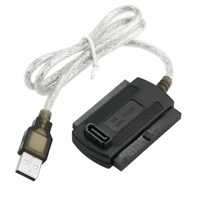 2.5 3.5 SATA IDE To USB Adapter Cable Lead For Hard Disk Drive HDD CD DVD RW Rom • £4.19