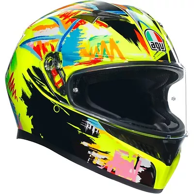 AGV Motorcycle Helmet K3 Rossi Winter Test 2019 E2206- Full Face With Visor • $301.49