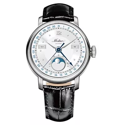 MERKUR Men Moon Phase Watch 40mm Manual Wind Mechanical Wristwatch Multi-Dial • $259