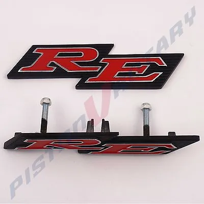RE Grille & Rear Garnish Badge Set For ROTARY MAZDA CAPELLA 13B 10A 12A RX2 Boot • $74.95