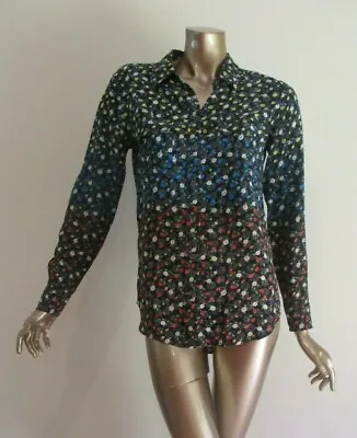 Equipment Femme Size S AUS8~10 Silk Long Sleeve Shirt • $75